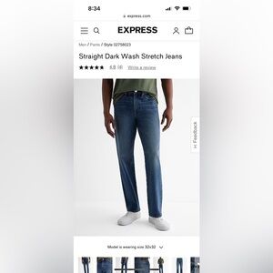 🌟BRAND NEW🌟 Straight Dark Wash Stretch Jeans